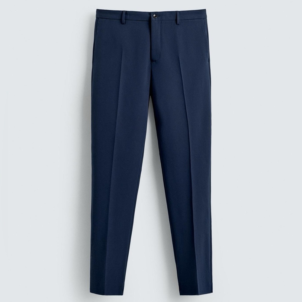 Zara Men's Navy Blue Pants- 34